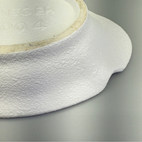 Haeger Textured White Ceramic Candle Holders - Picture 8 of 8